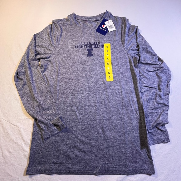 Champion Other - Champion Illinois Fighting Illini Long Sleeve Athletic T Shirt Gray Size S